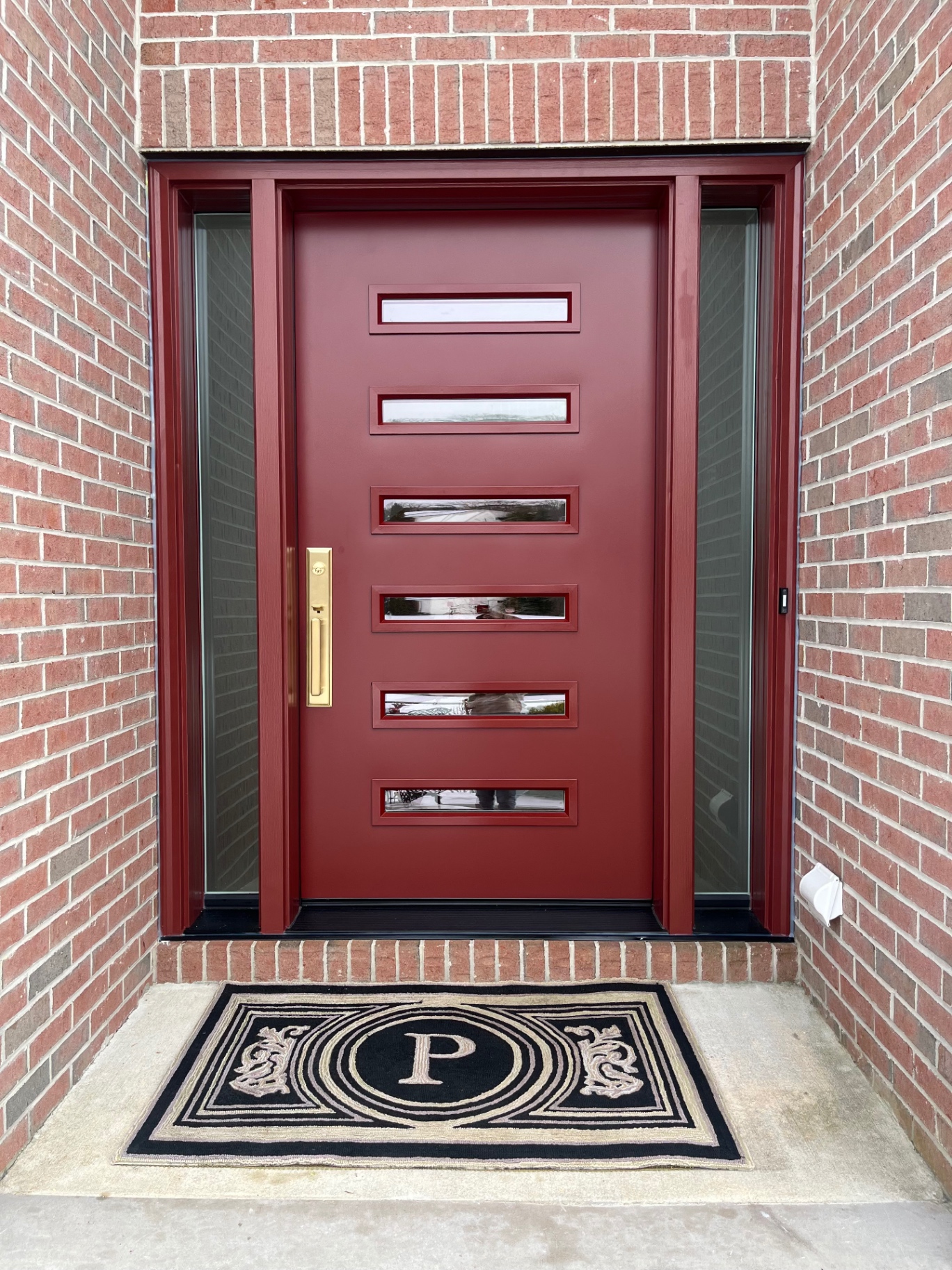 Statement front door upgrade — after