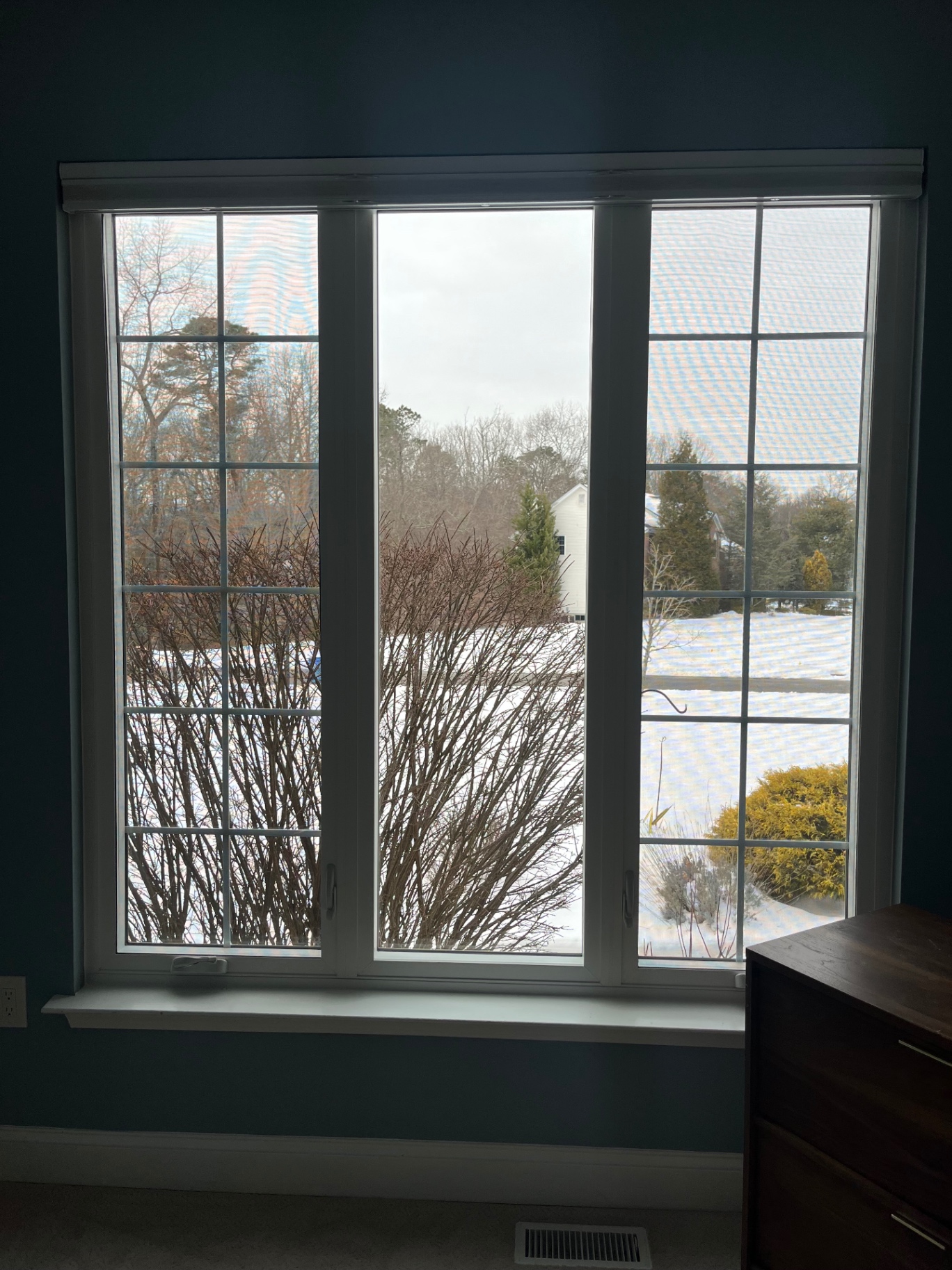 Interior double-hung windows — after